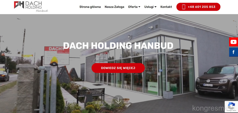 Dach Holding Hanbud strona www