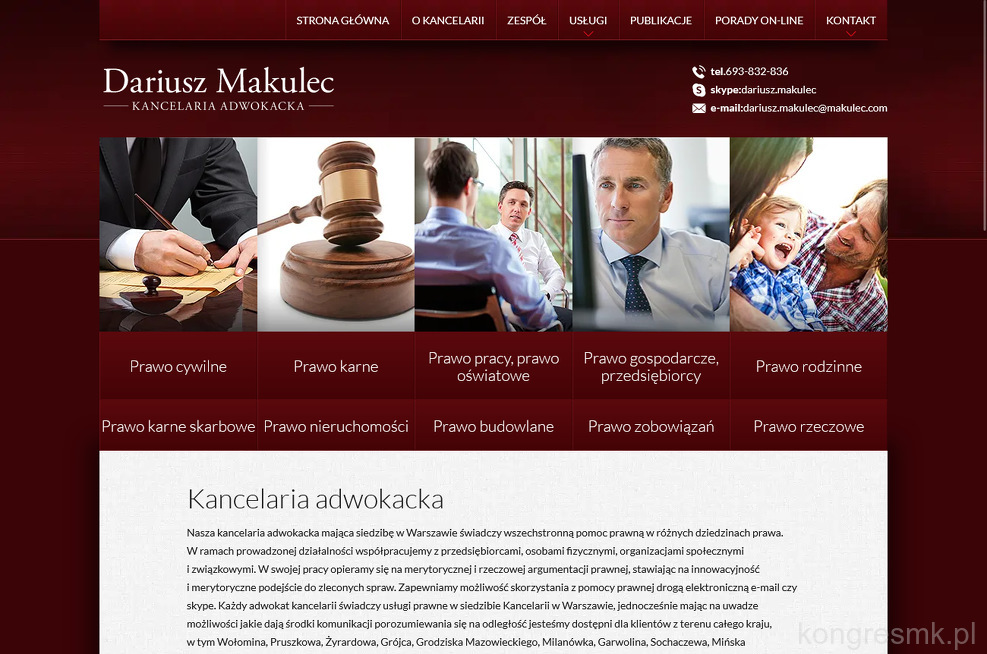 Adwokat Dariusz Makulec strona www