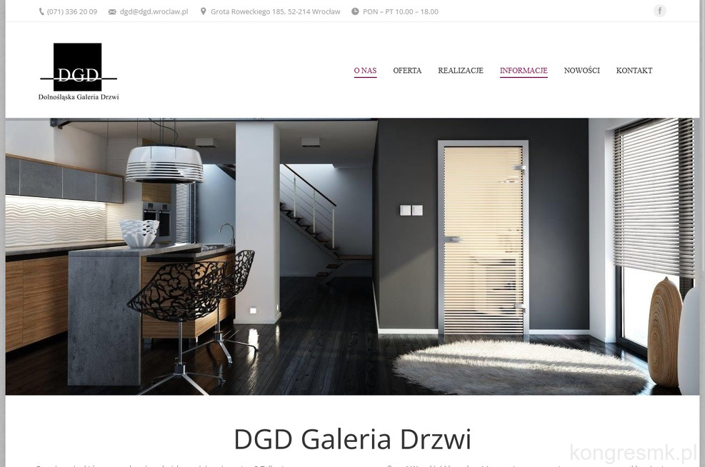 DGD - Dolnośląska Galeria Drzwi strona www