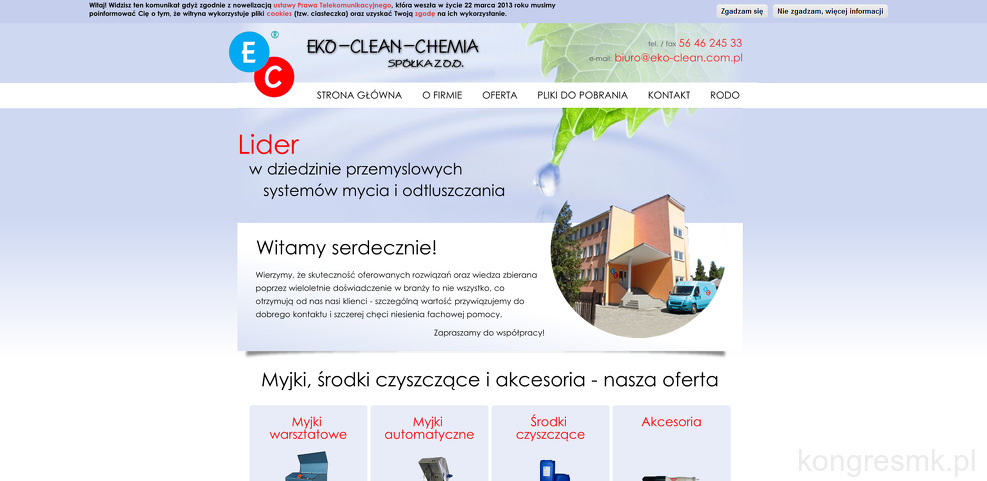 Eko Clean Chemia Sp. z o.o. strona www