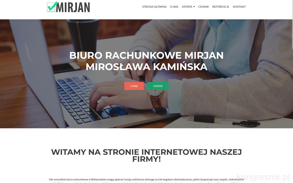Biuro Rachunkowe MirJan Mirosława Kamińska strona www