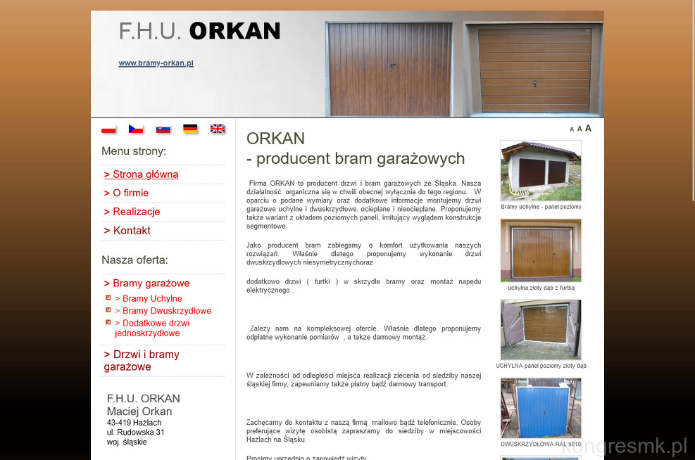 F.H.U. ORKAN Maciej Orkan strona www